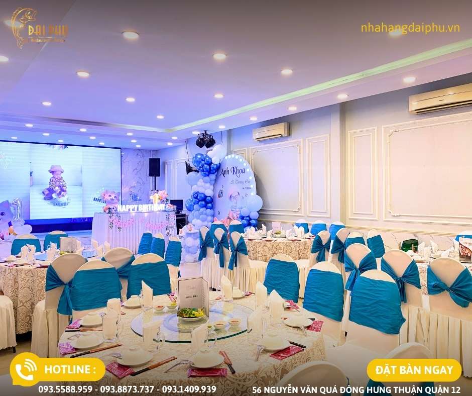 nhà hàng tiệc cưới quy mô nhỏ view đẹp tại TPHCM